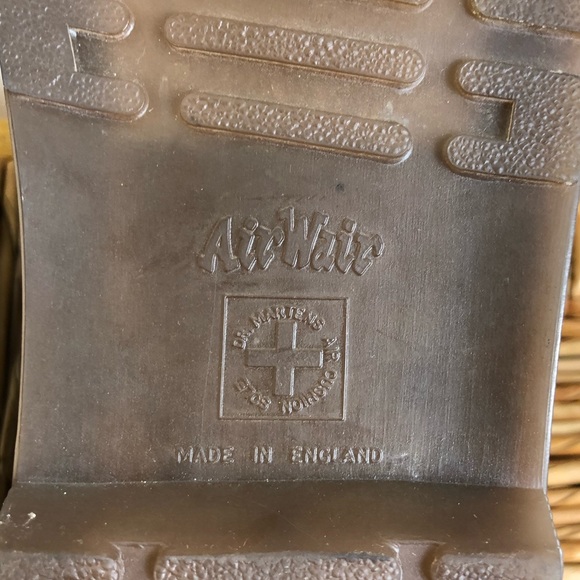 Vintage Rare Dr. Martens Made In England Leather Oxfords Sz 3 - Picture 9 of 11